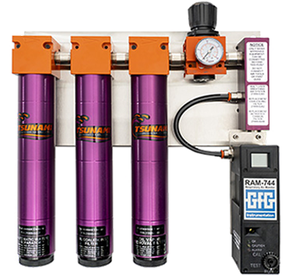 TSUNAMI Multi-user Breathing Air System - USA (10ppm) - 50 CFM - 1/2" NPT