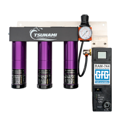 TSUNAMI Single-user Breathing Air System - Canada (5ppm) - 20 CFM - 1/4" NPT