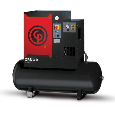 Chicago Pneumatic 3HP QRS Rotary Screw Air Compressor with Dryer 145 PSI 60Gal Horizontal QRS 3D TM