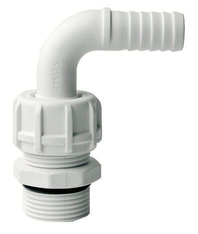 Balcrank Adapter Elbow 1"BSPP(M) to 3/4" Barb Poly 832772