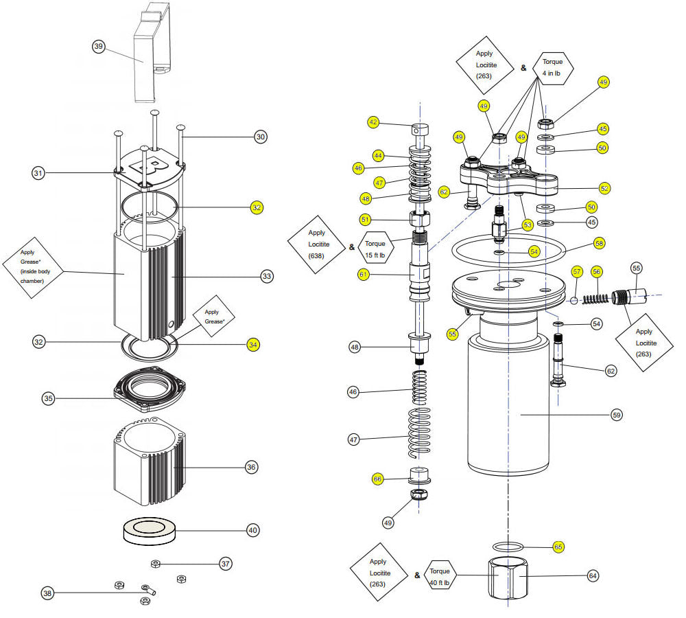 Balcrank Air Motor Kit Trip Rod Assembly for Tiger/Lion 900027