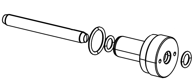 Balcrank Pump Service Kit Bushing/Seal/Push Rod for Poly CF30 833335