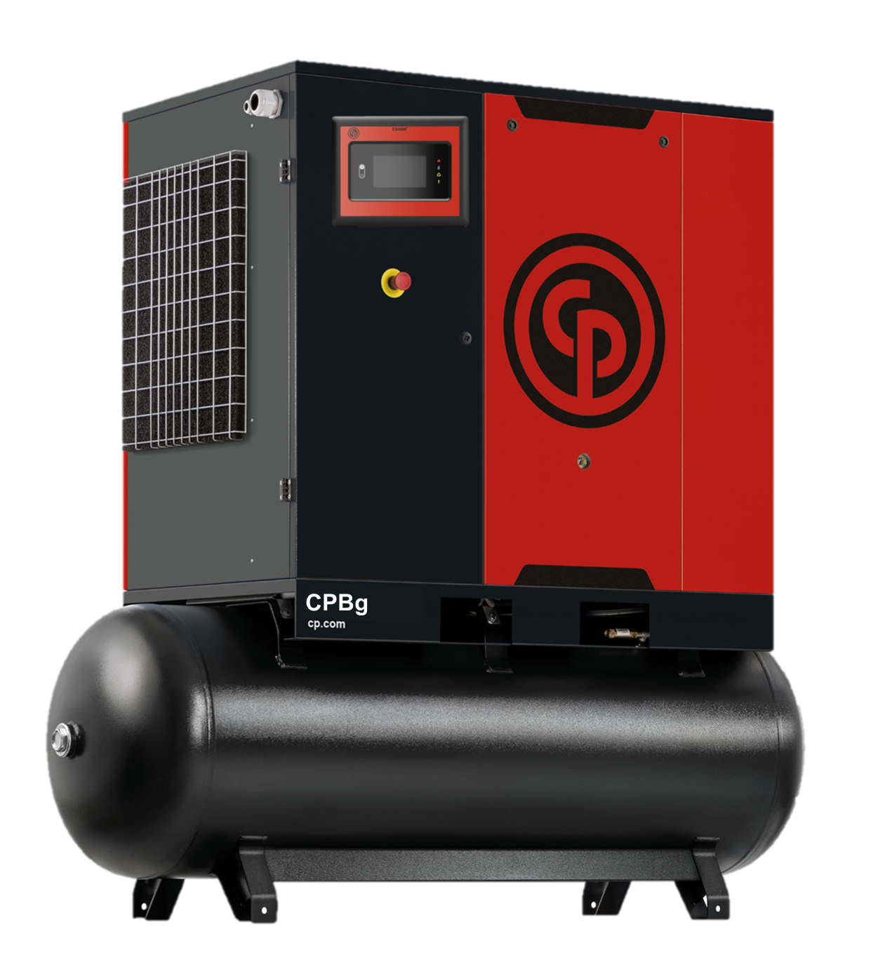 Chicago Pneumatic 30HP CPBg Fixed Speed Gear Drive Rotary Screw Air Compressor with Dryer 125 PSI Horizontal CPBg 29D TM