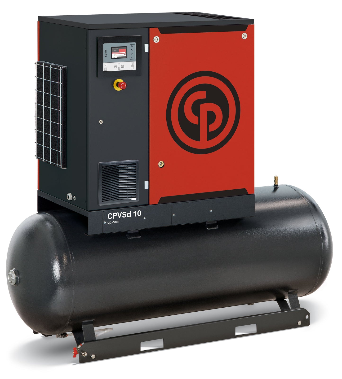 Chicago Pneumatic 10HP CPVSd Variable Speed Direct Drive Rotary Screw Air Compressor 120Gal Horizontal CPVSd 10 TM