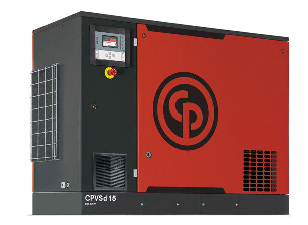 Chicago Pneumatic 15HP CPVSd Variable Speed Direct Drive Rotary Screw Air Compressor with Dryer Base CPVSd 15 D BM
