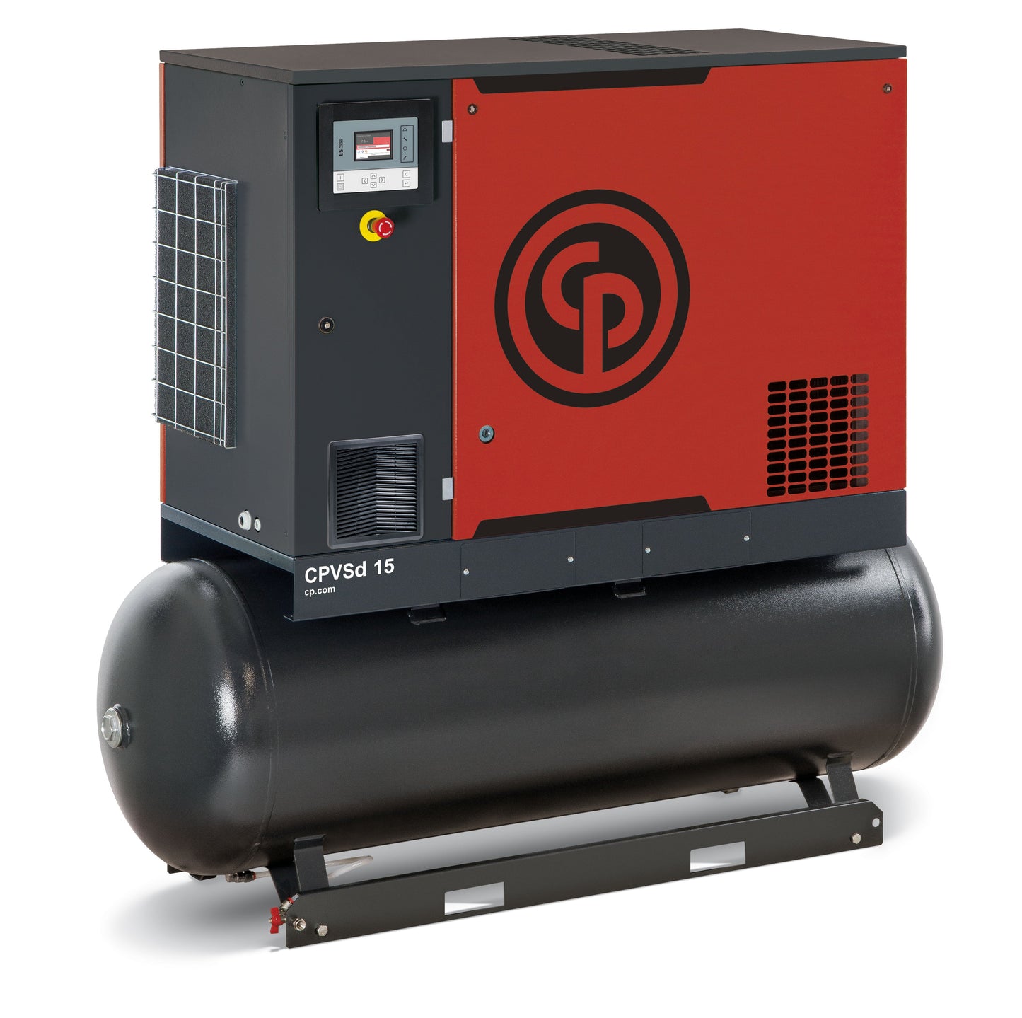 Chicago Pneumatic 15HP CPVSd Variable Speed Direct Drive Rotary Screw Air Compressor with Dryer 120Gal Horizontal CPVSd 15 D TM