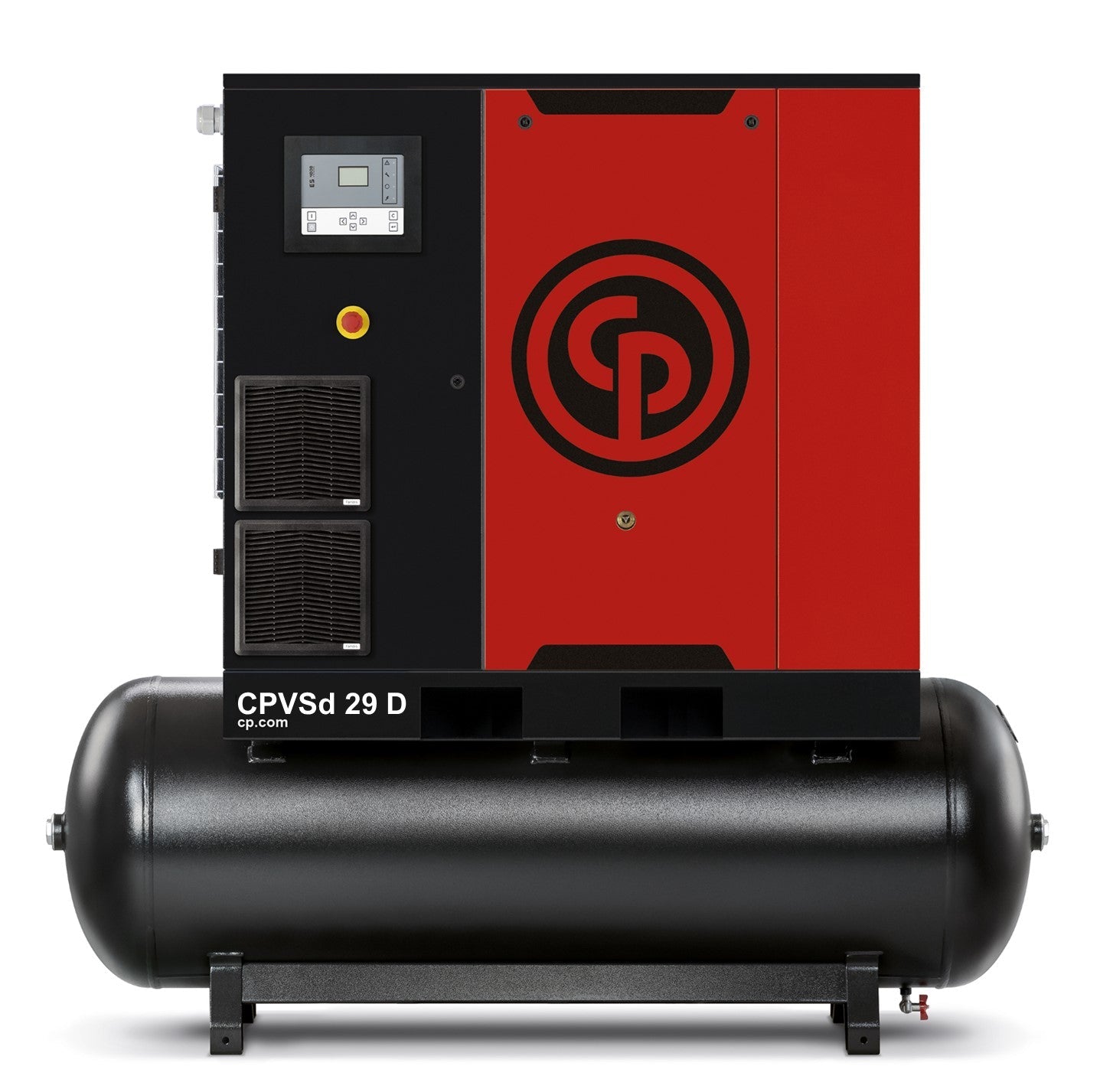 Chicago Pneumatic 30HP CPVSd Variable Speed Direct Drive Rotary Screw Air Compressor with Dryer 132Gal Horizontal CPVSd 29 D TM