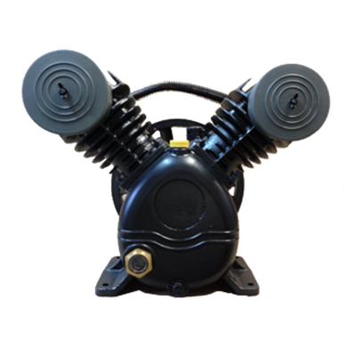 Castair, 4-7.5 HP Two Stage, Inline 2 Cylinder Air Compressor Bare Pump, with 16.875 - 2B Flywheel OD, 2 Qt. Oil Capacity C1