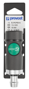 Prevost Hose Stem Safety Quick Coupler with Ear Clamps on Plate - prevoS1