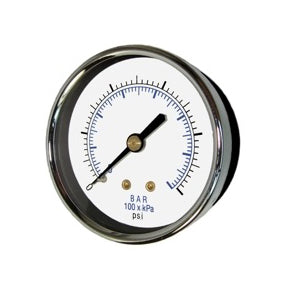 Midwest Control 2" Dry Pressure Gauge 0-200 psi Back Mount 1/4" MNPT PGDB20-200