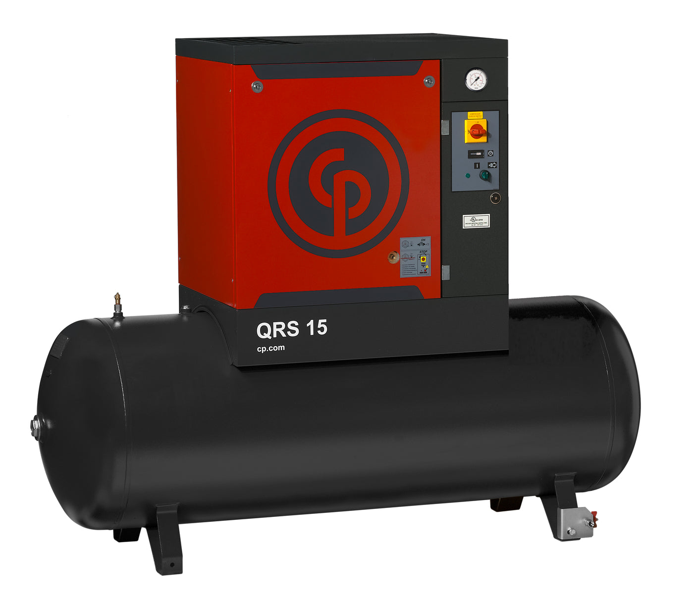 Chicago Pneumatic 15HP QRS Rotary Screw Air Compressor 150 PSI 120Gal Horizontal QRS 15 TM