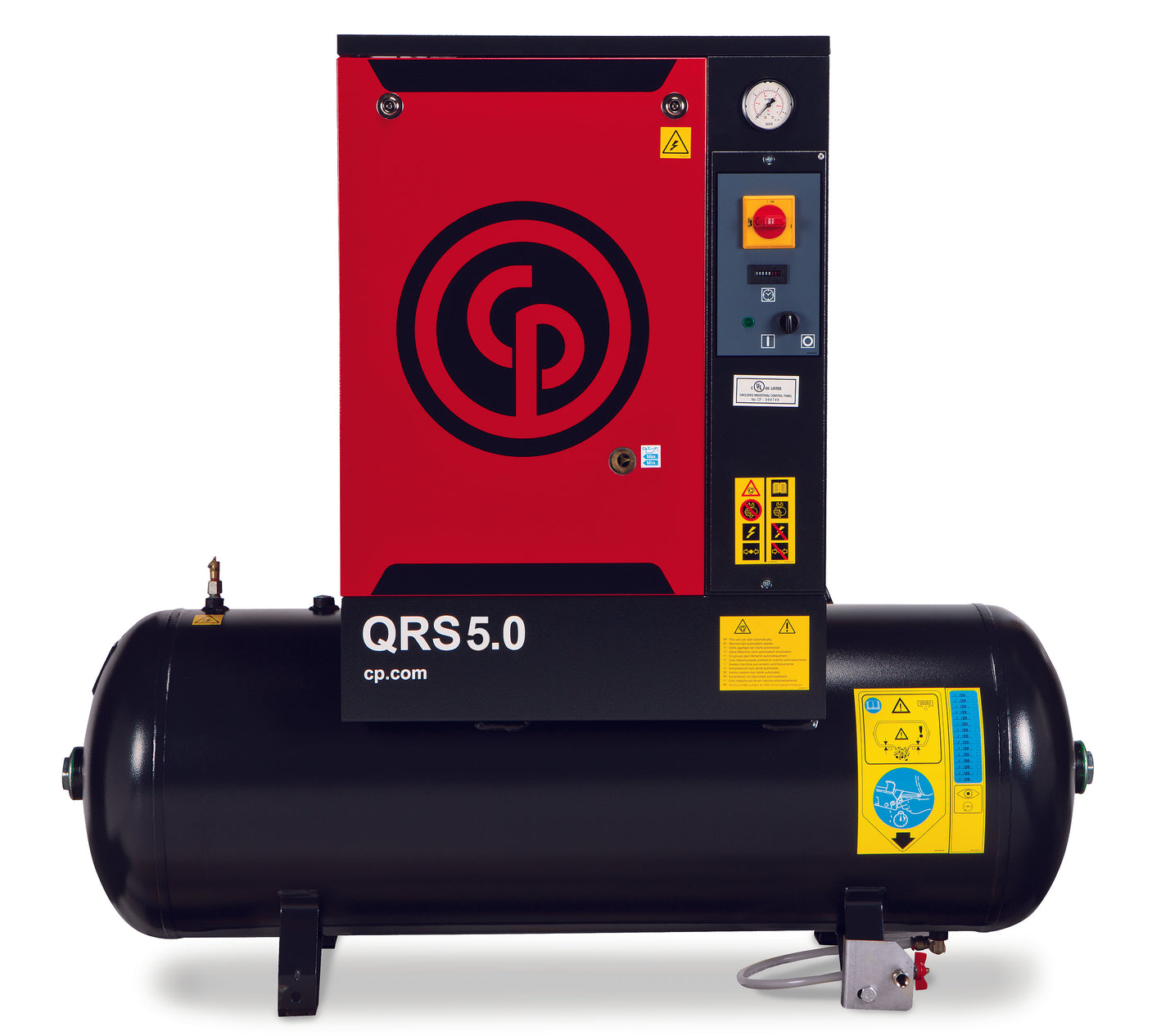 Chicago Pneumatic 5.5HP QRS Rotary Screw Air Compressor 145 PSI 60Gal Horizontal QRS 5.5 TM