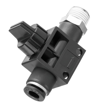 Prevost Tube/Male Thread Micro Valve Three Ways - RPS PR