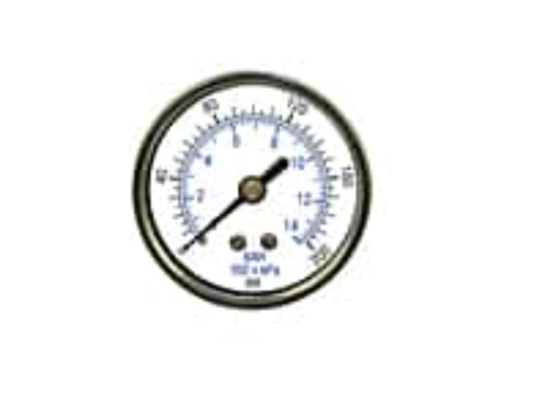 TSUNAMI Pressure Gage - (0-200 PSI) - fits ¼" back mount - 1" NPT Regulators