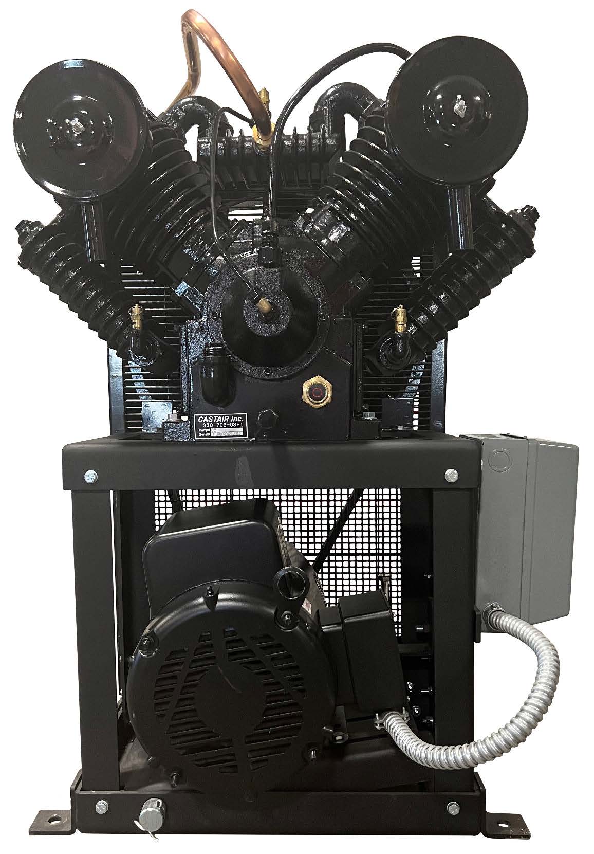 Castair 5 HP 3 Phase Compressor Cube Pump CFM@ 22 RPM 767 I53CUC1-S