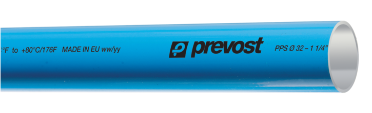 Prevost Aluminum Blue Pipe for Compressed Air - PPS BTU