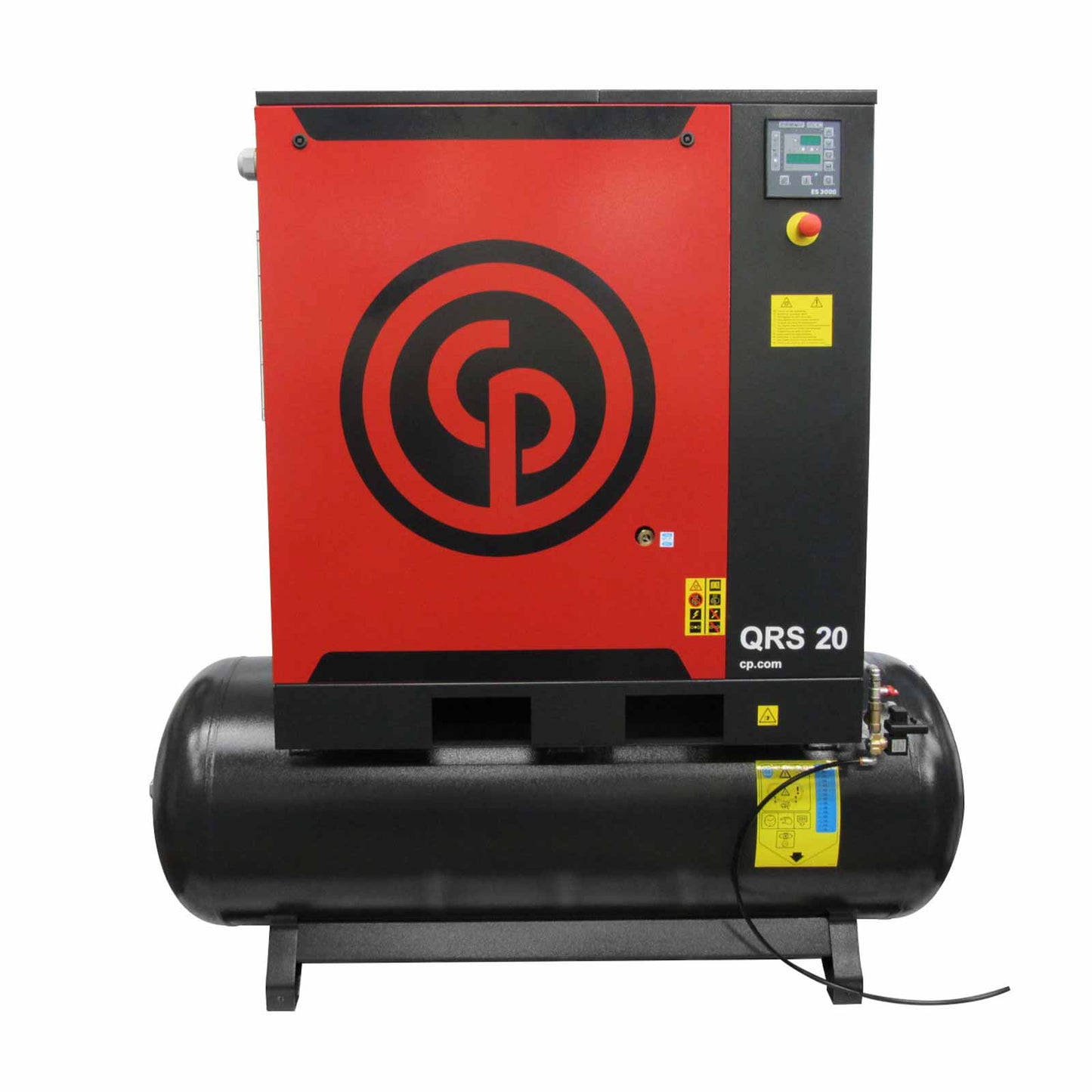 Chicago Pneumatic 20HP QRS Rotary Screw Air Compressor 150 PSI 120Gal Horizontal QRS 20 TM