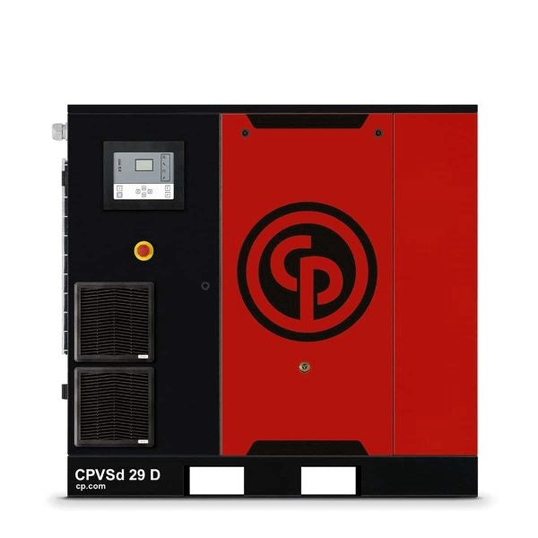 Chicago Pneumatic 30HP CPVSd Variable Speed Direct Drive Rotary Screw Air Compressor with Dryer Base CPVSd 29 D BM