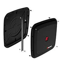 Balcrank End Panel Kit Black/Black 2250-001