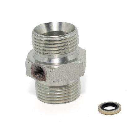 Tompkins Industries Nipple with Hex Male to Male BSPP Union 1" x 1" Steel  3420-16-16