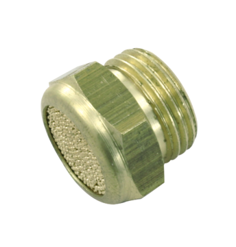 Prevost Parallel Male Thread Flat Silencer - PPC
