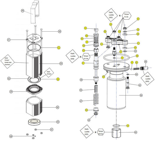 Balcrank Air Motor Kit Trip Rod Assembly for All Panther Oil Pumps 900019