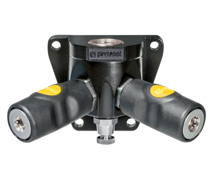 Prevost Female Thread Double Wall Manifold - 2 Couplers and Drain - prevoS1