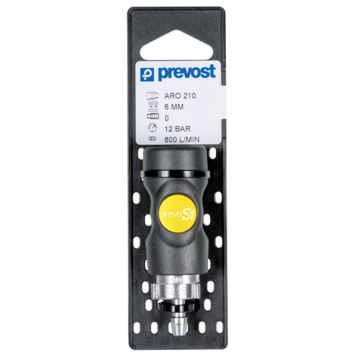 Prevost Hose Stem Safety Quick Coupler with Ear Clamps on Plate - prevoS1