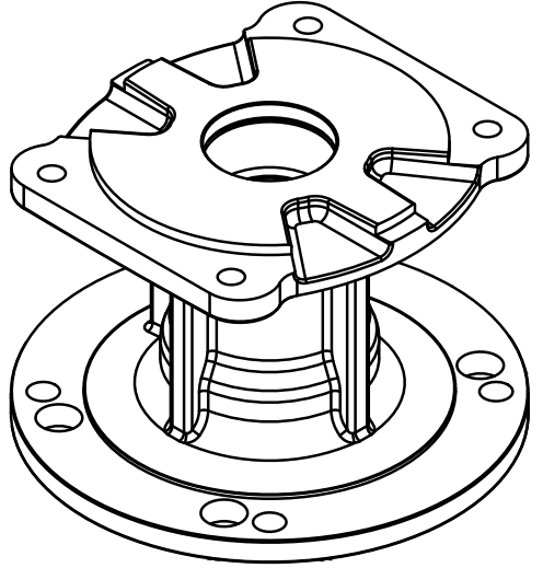 Balcrank Fluid Adapter Finished for Lion 10:1 Pump Series 831823
