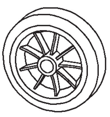Balcrank Wheel Diameter 160 mm for 4140-056 & 4140-057 833467