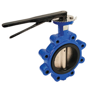 Unipipe 10" Butterfly Valve - Lug Style - Epoxy Coated Iron Body with BUNA Seal PP703006