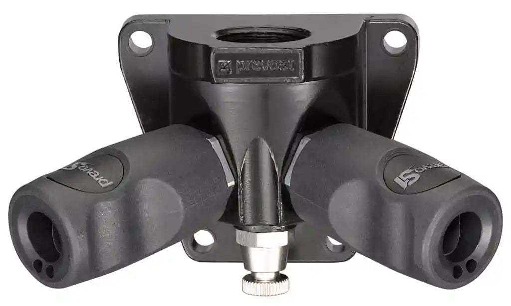 Prevost ISO C TWO PORT WALL BRACKET Inlet NPT female thread = 3/4" FNPT Outlet 2 couplings = CSI 08