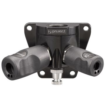 Prevost Female Thread Double Wall Manifold - 2 Couplers and Drain - prevoS1