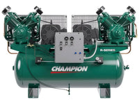 Champion R-Series 30HP Duplex Lubricated Reciprocating Air Compressor Horizontal 240Gal HR30D-24