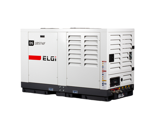 ELGi Portable Utility Mount Compressor 185 cfm/100 psi DS185T4F