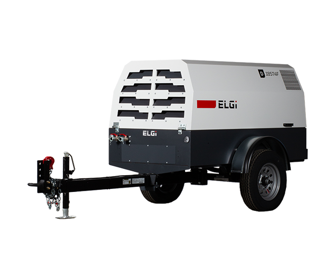 ELGi Portable Towable Compressor 185 cfm/100 psi D185T4F