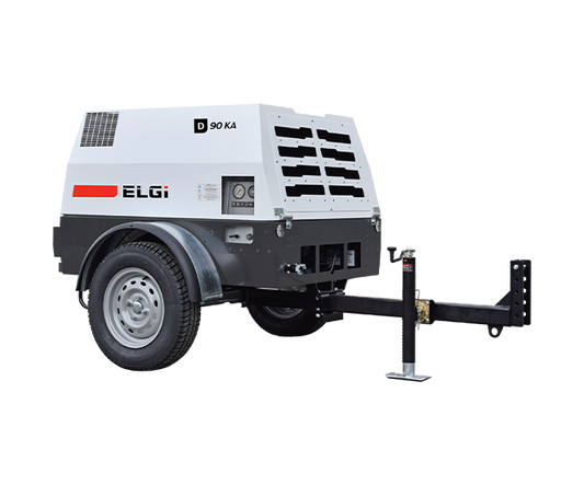 ELGi Portable Towable Compressor 90 cfm/100 psi D90KA