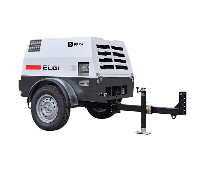 ELGi Portable Towable Compressor 90 cfm/100 psi D90KA