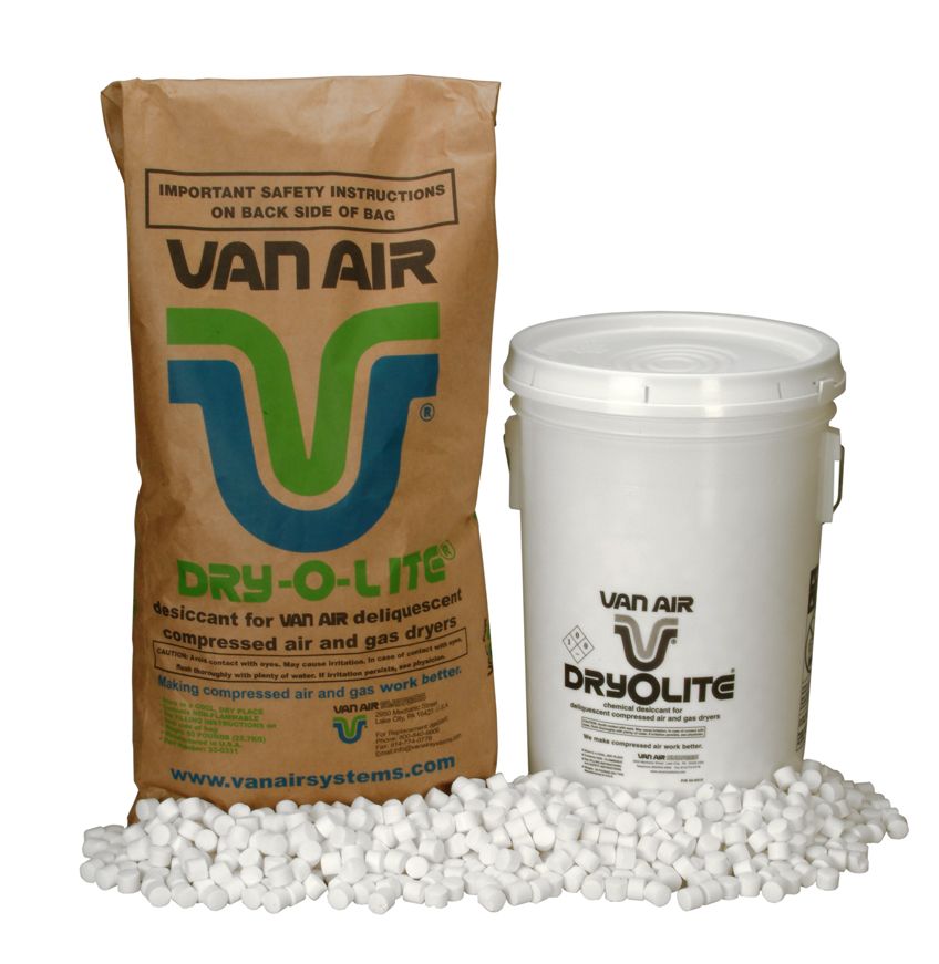 VAN AIR SYSTEMS DRY-O-LITE DELIQUESCENT DESICCANT TABLET 50 LB. BAG 33-0311