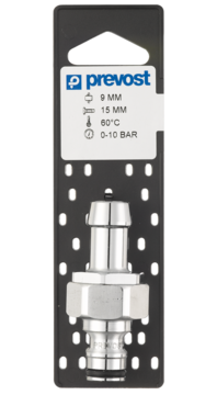 Prevost Hose Stem Water Plug on Plate