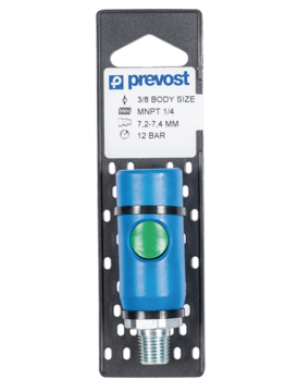 Prevost Standard Male Quick Coupler on Plate - PROLAC