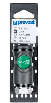 Prevost Female Safety Quick Coupler on Plate - prevoS1