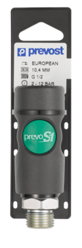 Prevost Male Safety Quick Coupler on Plate - prevoS1