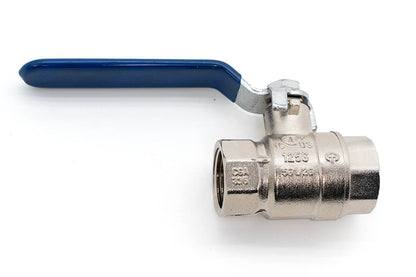 Midwest Control 3/4" FNPT Brass Ball Valve Nickel-Plated 600 PSI CWP FPC-75