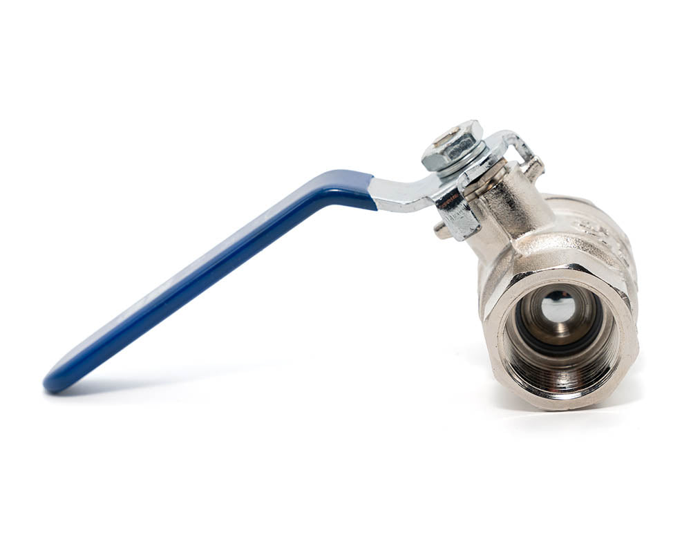 Midwest Control 3/4" FNPT Brass Ball Valve Nickel-Plated 600 PSI CWP FPC-75