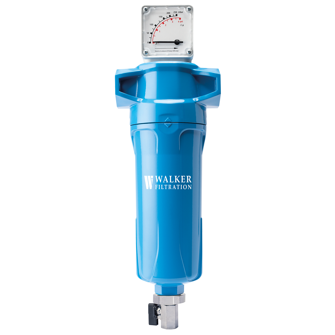 Walker Filtration, Alpha 3.5 series filtration cast aluminum alloy threaded product. Compressed Air Dust Air Filter A30025RX1