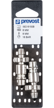 Prevost Hose Stem Plug with Ear Clamps on Plate