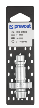 Prevost Hose Stem Plug with Ear Clamps on Plate