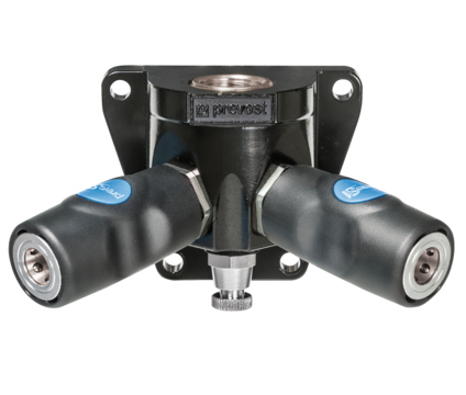 Prevost Female Thread Double Wall Manifold - 2 Couplers and Drain - prevoS1