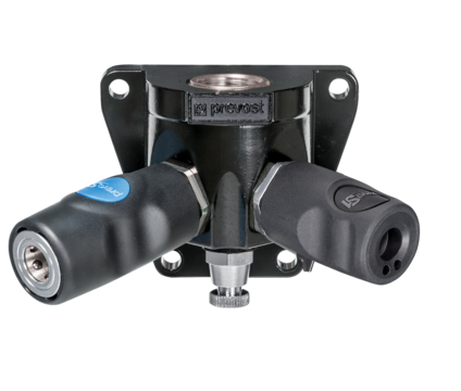 Prevost Female Thread Double Wall Manifold - 2 Couplers and Drain - prevoS1